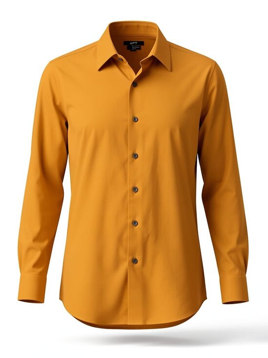 Apt. 9 Other - Apt 9 Mens Dress Shirt 16.5 32/33 Bright Orange Gold Slim Fit